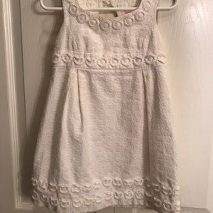 Lilly Pulitzer little Girls Shift Dress size 4 White